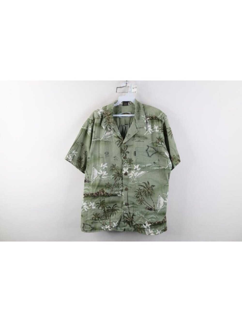 Vintage 90s Y2K Streetwear Mens Medium Hawaii Surf Camp Collar Button Shirt
